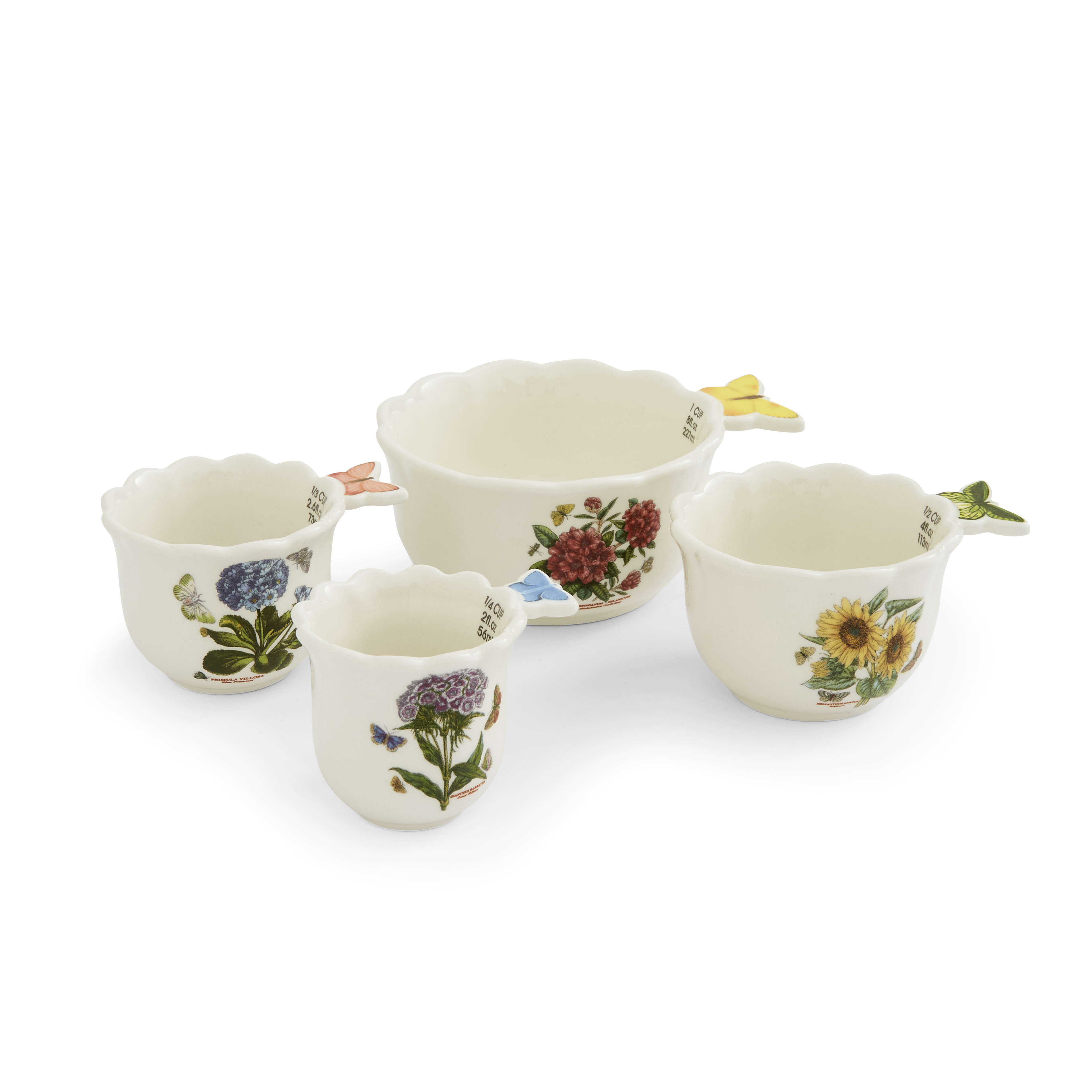 Botanic Garden Bouquet Set of 4 Measuring Cups image number null